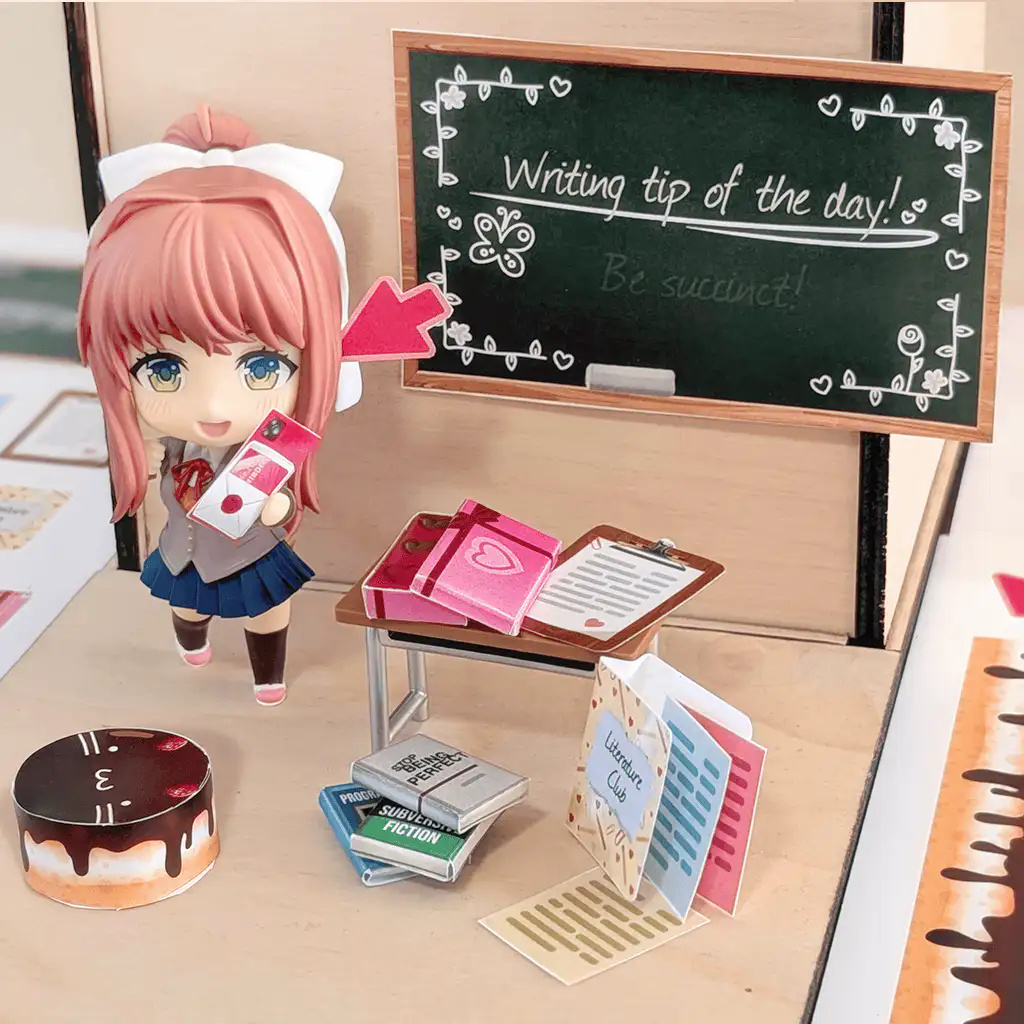 Preview of Nendoroid Monika DIY pack items
